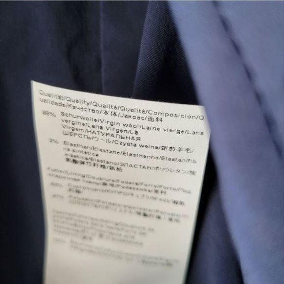 Hugo Boss Virgin Wool Blazer Navy Blue Size 6. - Picture 11 of 11